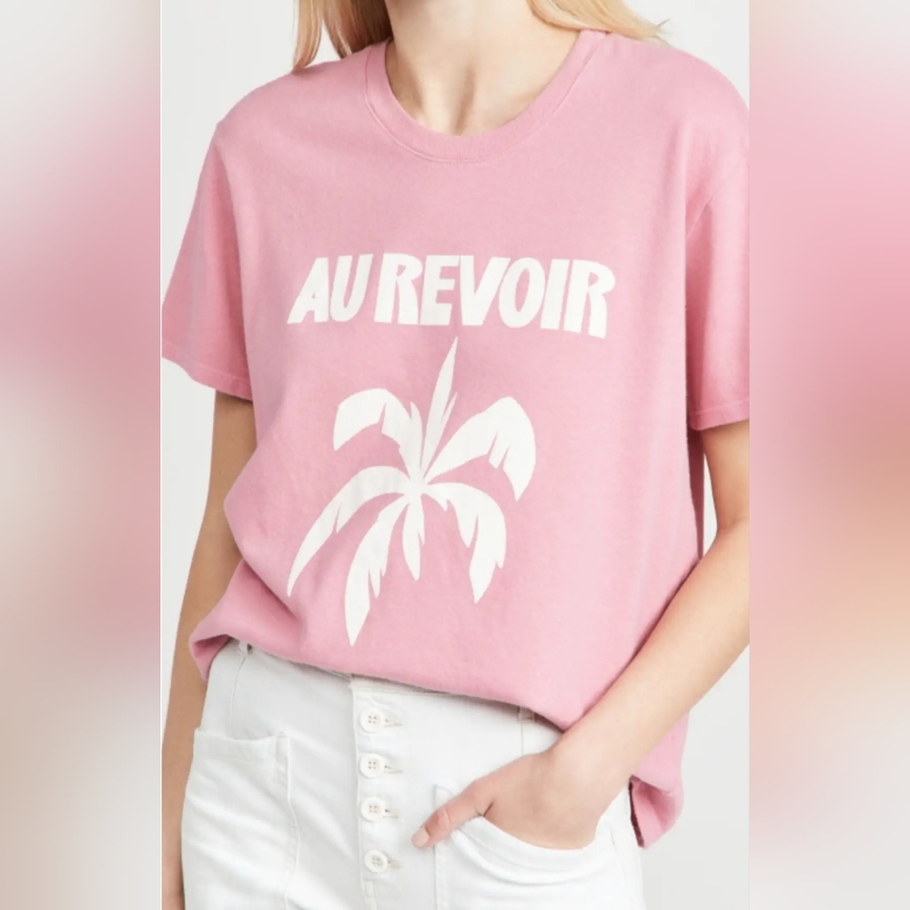 Pistola Denim Palmer Tee Au Revoir Flamingo Pink Size Small